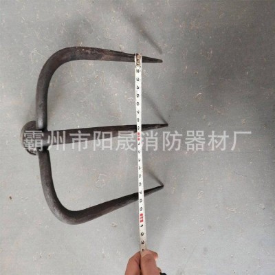 消防应急救援三齿耙长柄式扑火三齿钉耙森林救生杂物清理钩图3