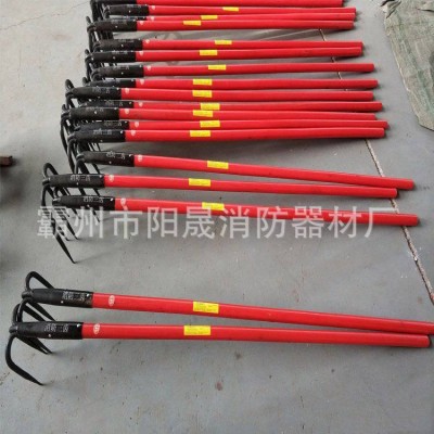 消防应急救援三齿耙长柄式扑火三齿钉耙森林救生杂物清理钩图4