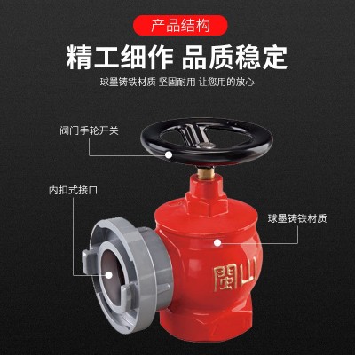 闽山消防栓减稳压室内消火栓内牙试验消防栓dn65卷盘旋转消防栓头图3
