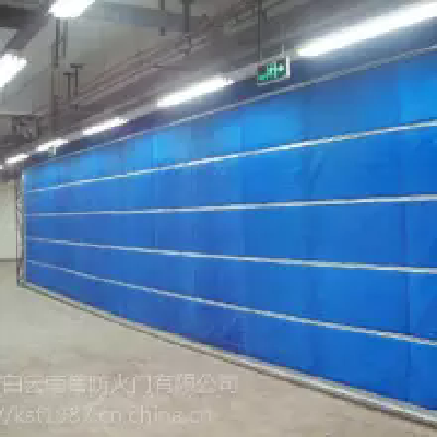 无机布隔热防火卷帘门图2
