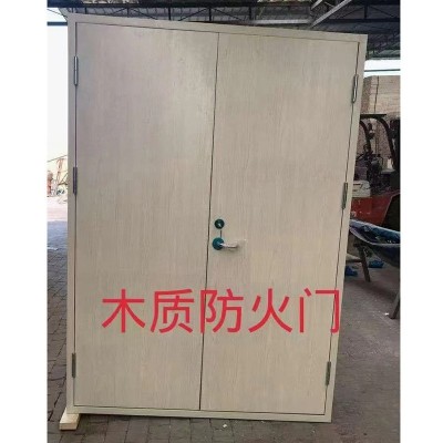 小区入户门 供应木质防火门 免漆防火门双开消防门钢框木质防火门图5