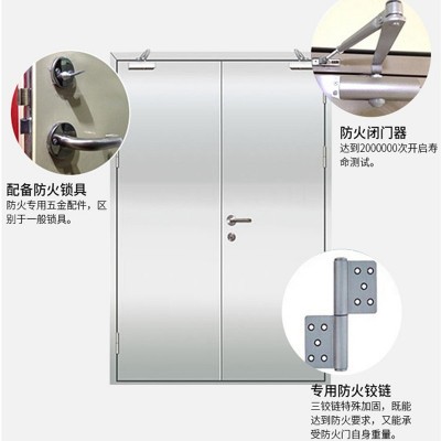 不锈钢防火门甲级乙级钢制消防门玻璃门写字楼小区安全门逃生门图4