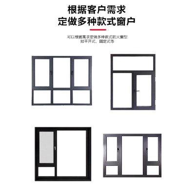 防火窗钢制消防窗甲级乙级断桥铝防火窗厂家直销酒店商场工厂门窗图3