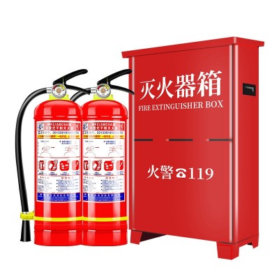 【 灭火器批发】店铺4公斤家用3kg商场工厂8KG干粉消防器材放置箱图5