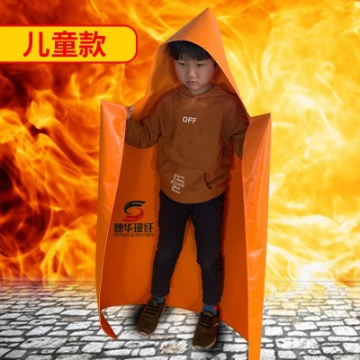 穗华防火斗篷隔热服硅胶防火披风火灾逃生阻燃衣耐高温图2
