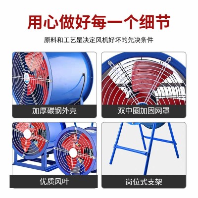 SF轴流风机岗位排风扇工业厨房家用低噪音排烟散热排风扇轴流风机图4