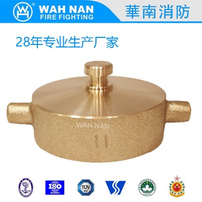 黄铜 美式NH外螺纹消防水带接口 配NH内螺纹盖图5