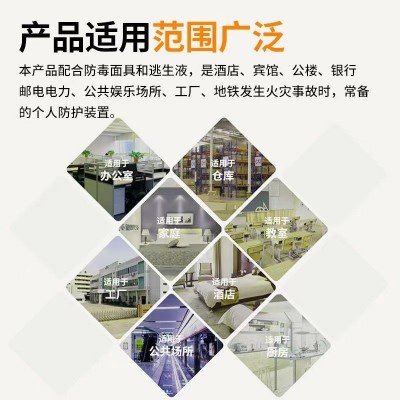 逃生防火衣家用消防耐高温阻燃儿童成人款斗篷硅胶玻纤 涂层披风图5