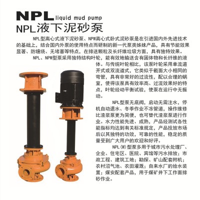 源头工厂立式泥沙泵 厂家批发MPL液下泥沙泵清淤污水工业抽泥泵图3