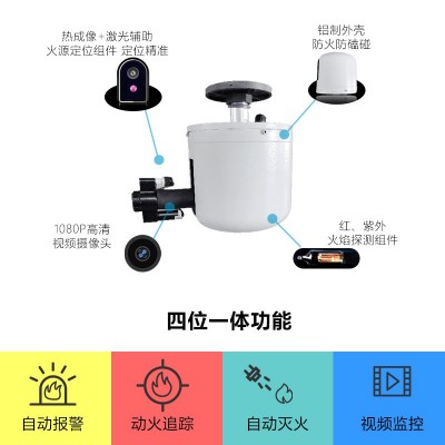 【厂家直供定制】联纵消防水炮 二代全自动智能消防炮 大空间ZDMS图2