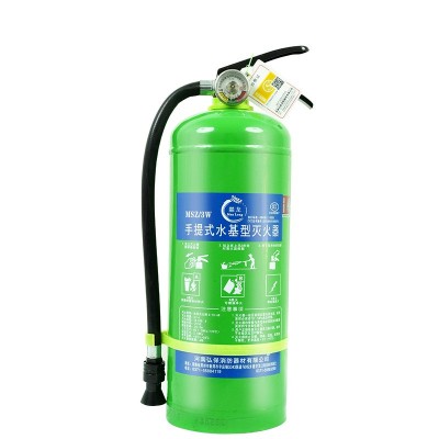 水基灭火器3升手提式水雾型6L9L灭电火家用商用车载消 防器材批发图5