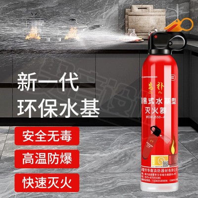 带压力表新型车载水基灭火器小汽车家用小型消防器材国标标准灭火图2