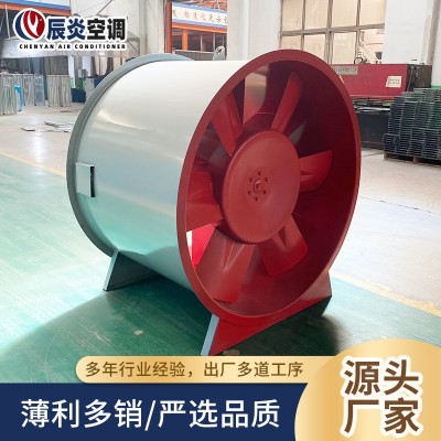 T35-11轴流风机批发大功率工业通风管道式排风机HTF消防排烟风机图2
