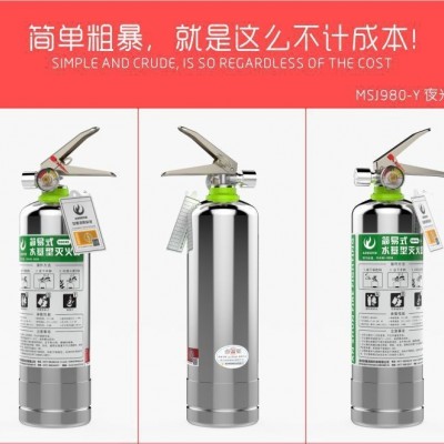 不锈钢水基灭火器980ml 3L 2L家用水基型灭火器车载灭火器环保图3