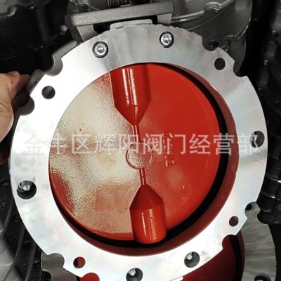 单铝合金阀体气动粉体蝶阀V2FS单法兰双法兰 双法兰粉尘蝶阀图2