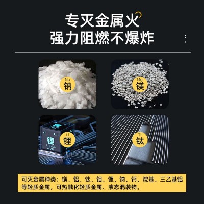 D类灭火器金属火铝镁合金火灾手提式干粉新能源车D型锂 电池灭火器图2