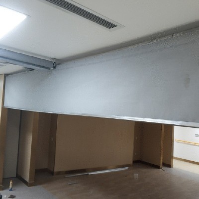 固定式挡烟垂壁布电动式挡烟垂壁柔性无机布防火卷帘验收包过图2