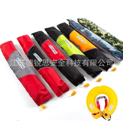DRESEA气胀式救生圈水上救生腰带 手动自动快速充气式救生腰带图2