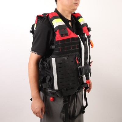 重型激流救生衣抢险救生装备衣专业成人190N大浮力消防水域救援服图2