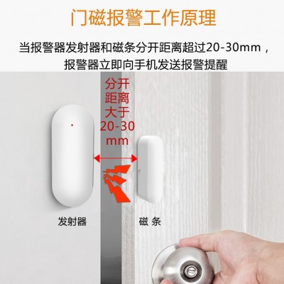 涂鸦wifi智能门磁防盗报警器app推送通知门窗防小偷防贼感应器图3