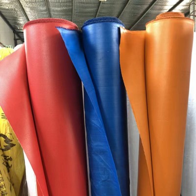 批发玻璃纤维硅胶防火布 阻燃耐高温 软接三防布挡烟垂壁防火布图4