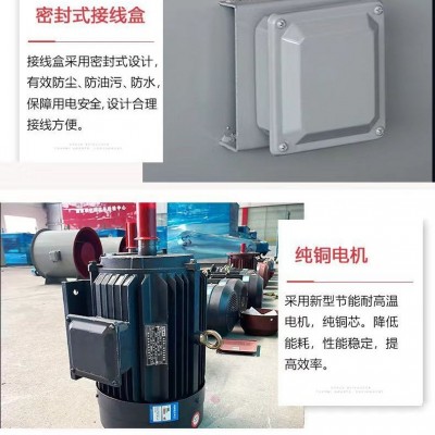 HTF型消防排烟风机源头工厂价格低廉3C认证耐高温低噪静音图4