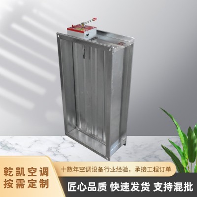 方形电动排烟防火阀70度常开消防排烟手动电动镀锌防火阀图2