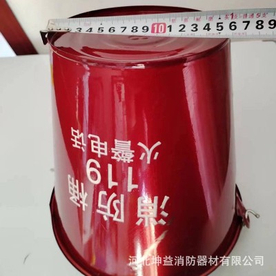 不锈钢消防桶 消防沙桶 圆形半圆形 加厚消防水桶 现货批发图2