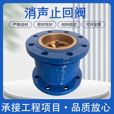 钢体消声止回阀法兰立式消防单向逆止阀球墨铸铁铸钢法兰 止回阀图4