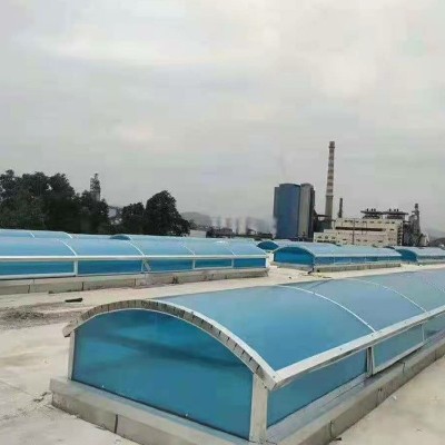 圆拱形侧开通风天窗 钢结构厂房屋顶通风天窗 成品气楼通风气楼图3