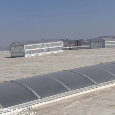 圆拱形侧开通风天窗 钢结构厂房屋顶通风天窗 成品气楼通风气楼图4