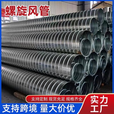 湖南镀锌螺旋风管工业除尘焊管消防除尘排烟圆形通风管道厂家供应图3