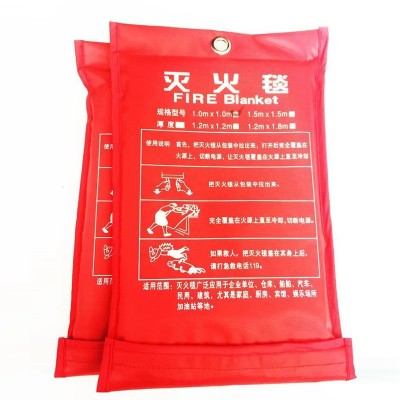 玻璃纤维防火布批发消防阻燃毯户外防火毯家用逃生灭火毯厂家防火图5