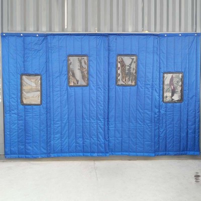 冬季棉门帘商场入口御寒保温门帘厂家销售家用大门商用挡风棉门帘图4