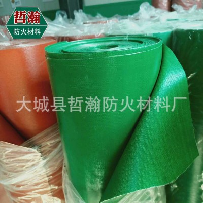 防火布阻燃隔热电焊布空调风机软连接帆布挡烟垂壁硅胶防火纤维布图3