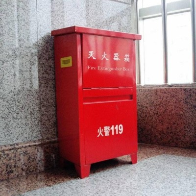 304壁挂式不锈钢消防箱批发干粉灭火器箱器材厂家图4