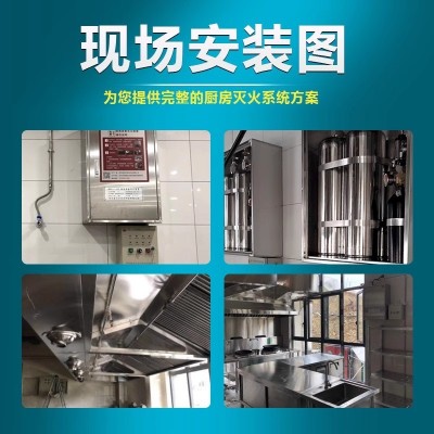 厨房自动灭火系统灶台灭火设备厨自灭单瓶厨房灭火设备自动灭火器图3