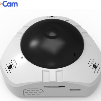 全景360度网络高清摄像机智能看家远程WIFI监控VR全景鱼眼摄像头图2