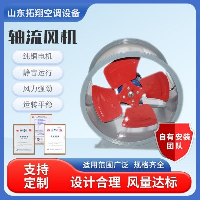 轴流风机380v轴流式防爆管道风机 大功率换气管道式工业排气扇图2