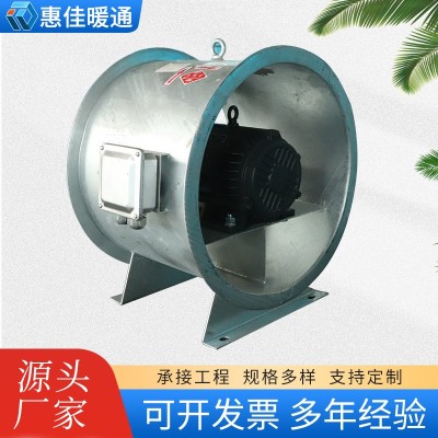 耐高温htf消防排烟风机单速双速送风通风机车库防爆消防排烟风机图2
