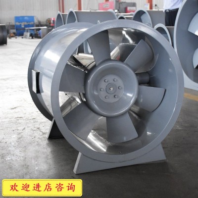 双速低噪消防排烟风机 地下车库高温轴流式HTF单速正压 通风机生产图3