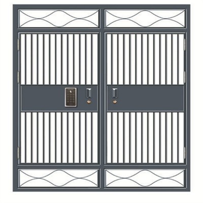 小区入户门 楼宇门工厂定制 不锈钢单元门 嘉庆新王门业