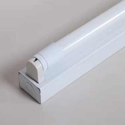 T8支架灯停车场应急雷达感应车库灯厂房单双管带罩全套LED日光灯图4