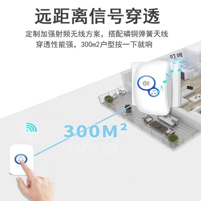 门铃无线家用电子遥控门铃老人病房呼叫器医院养老院智能门铃传输图2