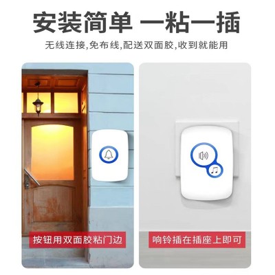 门铃无线家用电子遥控门铃老人病房呼叫器医院养老院智能门铃传输图5