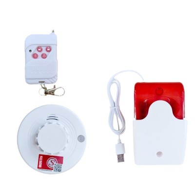 无线车载烟雾报警器厢式物流车火灾烟感器货车车用烟感探 测器批发图4