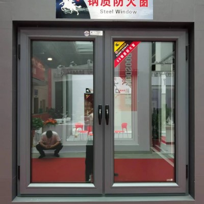 防火窗 铝合金防火门窗 钢质防火窗户 断桥铝耐火窗隔热密封悍锐图3
