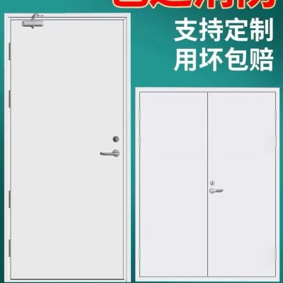 工程防火门 工业建筑消防通道用 双开门 钢质防火钢门 结实耐用图5