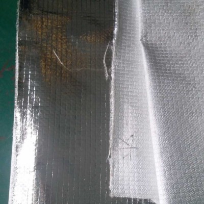 厂家生产玻璃纤维铝箔布耐高温防火铝箔布反光隔热阻燃现货图5