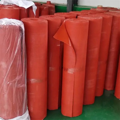 加工硅胶布 电焊布空调风机软连接帆布挡烟垂壁硅胶防火纤维布图3